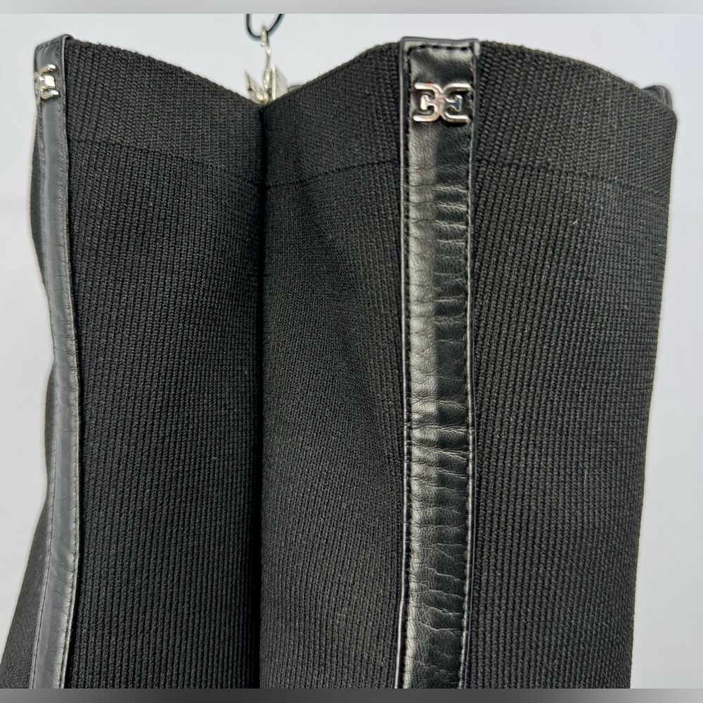 Sam Edelman Black Over-the-Knee Leather Riding Boots - Picture 13 of 16